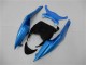 Discount 2009-2012 Light Blue Glossy Black Kawasaki ZX6R Motorcycle Fairings Canada