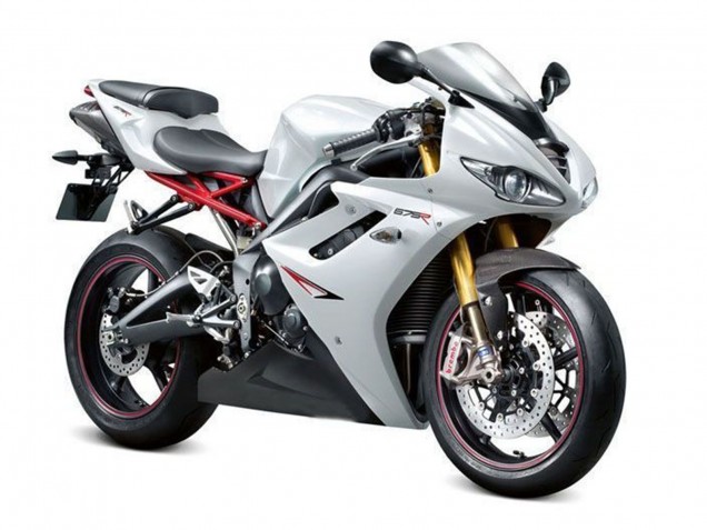 Discount 2009-2012 Pearl White Black Triumph Daytona 675 Triple Motorcycle Fairings Canada