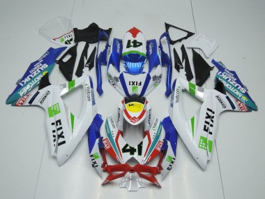 Discount 2009-2016 White Blue Yred Yellow Green Fixi 41 Suzuki GSXR 1000 Motorcycle Fairings Canada