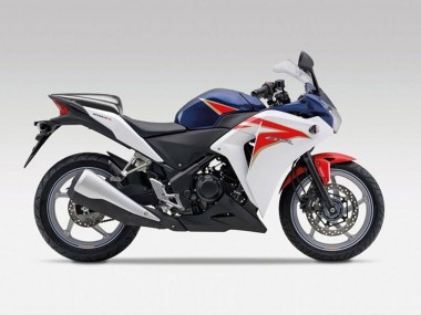 Discount 2011-2015 White Red Dark Blue Stripe Honda CBR250RR Motorcycle Fairings Canada