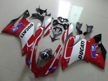 Discount 2011-2014 White Red Tim Ducati 1199 Motorcycle Fairings Canada