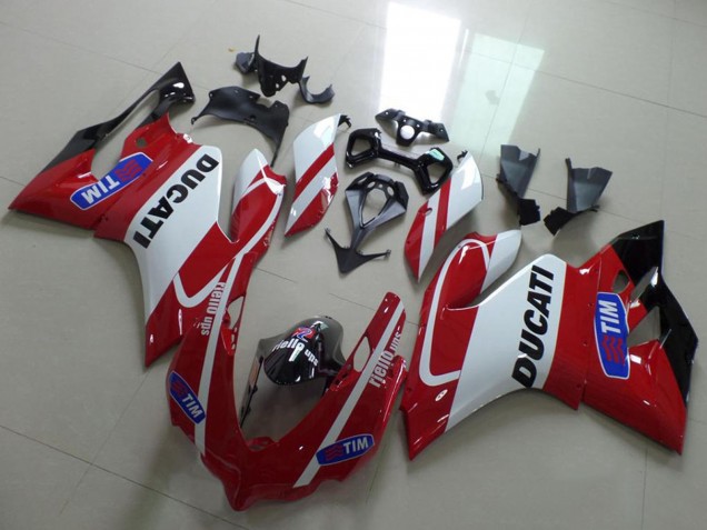 Discount 2011-2014 White Red Tim Ducati 1199 Motorcycle Fairings Canada