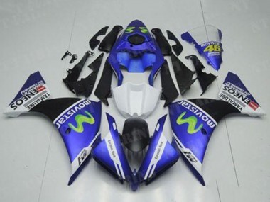Discount 2012-2014 Blue White Black Green MoviStar Yamalube ENEOS Yamaha YZF R1 Motorcycle Fairings Canada