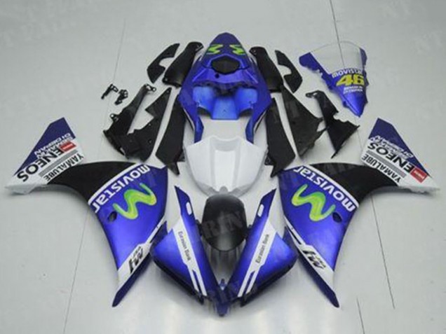 Discount 2012-2014 Blue White Black Green MoviStar Yamalube ENEOS Yamaha YZF R1 Motorcycle Fairings Canada