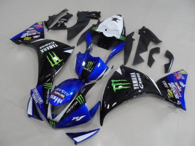 Discount 2012-2014 White Blue Glossy Black Green Graves Yamalube Monster Yamaha YZF R1 Motorcycle Fairings Canada
