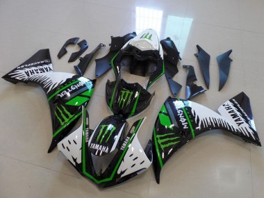 Discount 2012-2014 White Black Green Monster Yamaha YZF R1 Motorcycle Fairing Canada