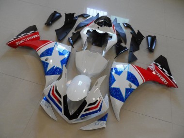 Discount 2012-2014 White Blue Red Black Star Yamaha YZF R1 Motorcycle Fairings Canada