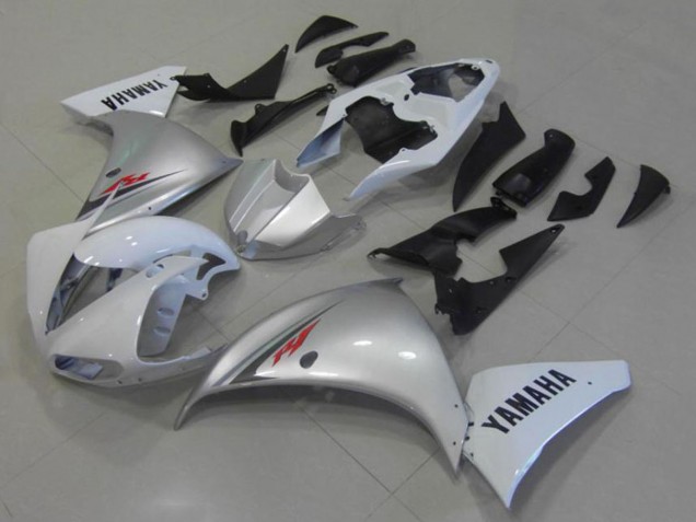 Discount 2012-2014 White Silver Yamaha YZF R1 Motorcycle Fairings Canada