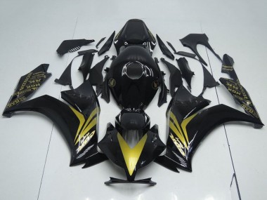 Discount 2012-2016 Glossy Black Gold Honda CBR1000RR Motorcycle Fairings Canada
