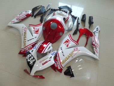 Discount 2012-2016 White Red Musashi 634 Honda CBR1000RR Motorcycle Fairings Canada