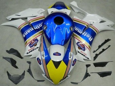 Discount 2012-2016 White Blue Yellow Rothmans Honda CBR1000RR Motorcycle Fairings Canada