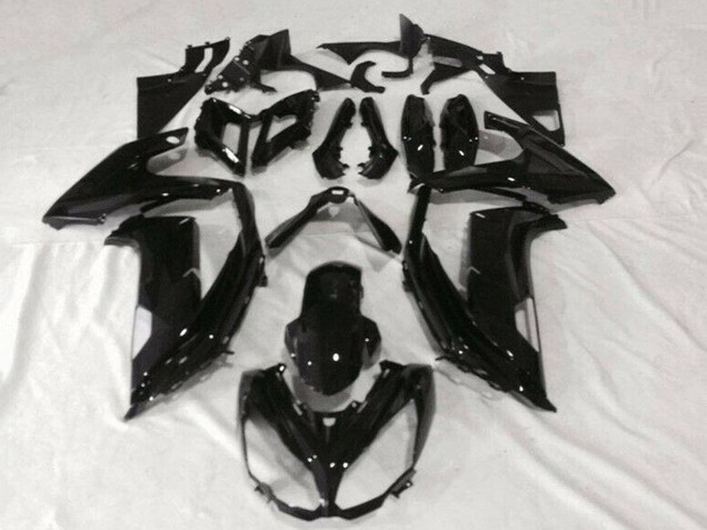 Discount 2012-2016 Glossy Black Kawasaki EX650 Motorcycle Fairings Canada
