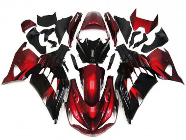 Discount 2012-2024 Red Glossy Black Kawasaki ZX14R ZZR1400 Motorcycle Fairings Canada