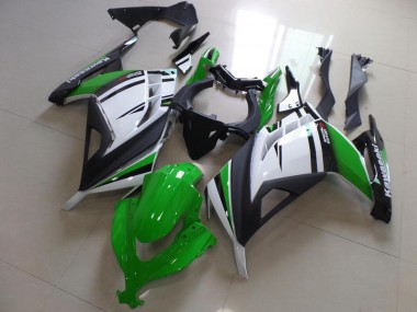 Discount 2013-2018 White Green Matte Black Kawasaki ZX300R Motorcycle Fairings Canada