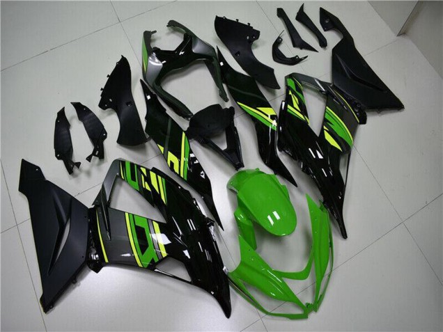 Discount 2013-2018 Green Yellow Glossy Black Matte Black Kawasaki ZX6R Motorcycle Fairings Canada
