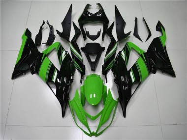 Discount 2013-2018 Green Glossy Black Kawasaki ZX6R Bike Fairings Canada