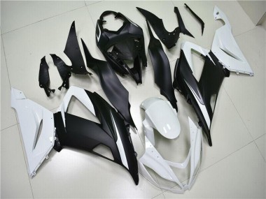 Discount 2013-2018 White Matte Black Kawasaki ZX6R Abs Fairings Canada