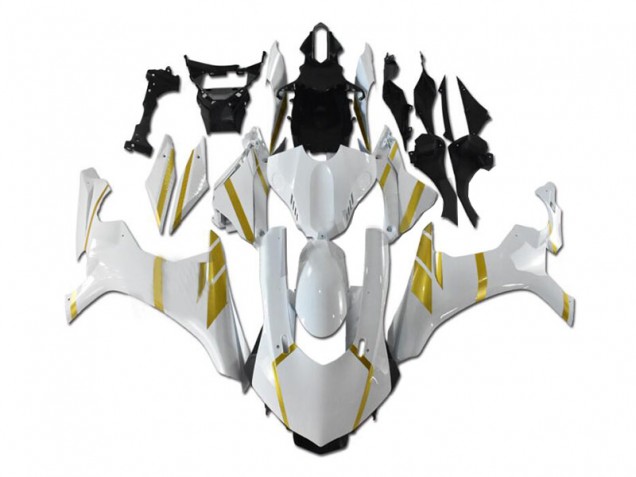 Discount 2015-2019 White Gold Yamaha YZF R1 Motorcycle Fairings Canada