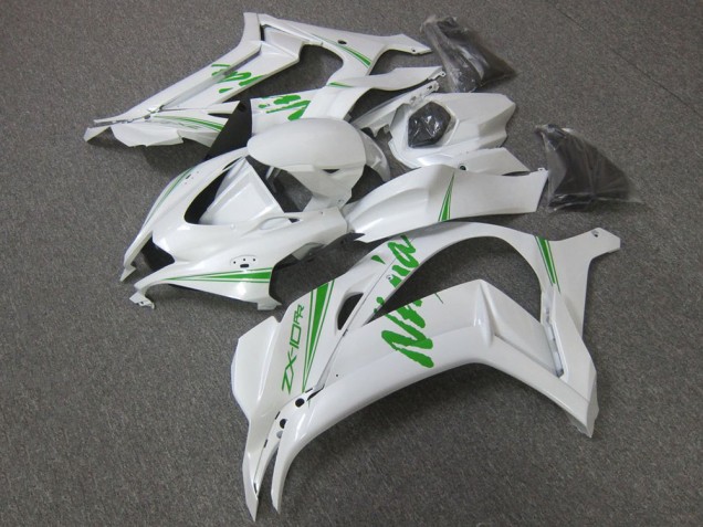 Discount 2016-2020 Pearl White Green Kawasaki ZX10R Motorcycle Fairing Canada