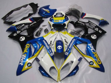 Discount 2009-2014 White Yellow Blue Glossy Black GoldBet HP BMW S1000RR Motorcycle Fairings Canada