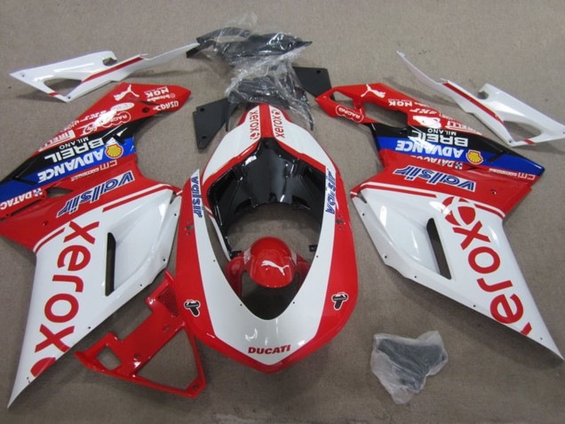 Discount 2007-2014 White Red Blue Black Valsir Xerox Ducati 1098 Motorcycle Fairings Canada