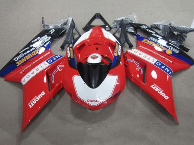 Discount 2007-2014 Red White Black Info Strada Advance Ducati 1098 Motorcycle Fairings Canada