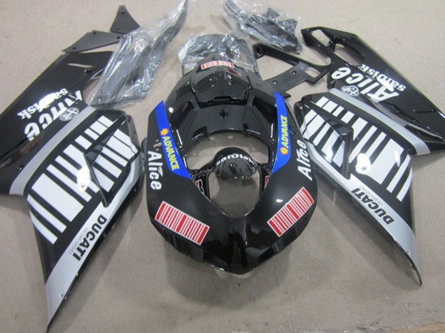 Discount 2007-2014 Silver Red Blue Glossy Black Alice Ducati 848 1098 1198 Motorcycle Fairings Canada