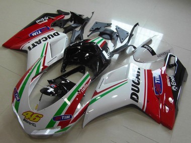 Discount 2007-2014 Red White Black Green Tim 46 Ducati 1098 Motorcycle Fairings Canada