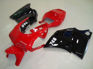 Discount 1993-2005 Red Glossy Black Ducati 748 Motorcycle Fairings Canada