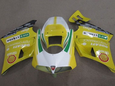 Discount 1993-2005 Yellow White Green Shell Info Strrda Ducati 748 Motorcycle Fairings Canada