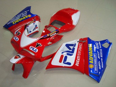 Discount 1993-2005 White Red Blue Fila Ducati 748 Motorcycle Fairings Canada