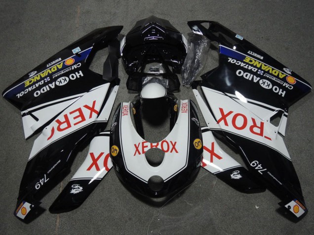 Discount 2005-2006 White Glossy Black Red Xerox Ducati 749 Motorcycle Fairings Canada