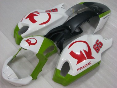 Discount 2008-2012 White Green Red Pramac 65 Ducati Monster 696 Motorcycle Fairings Canada