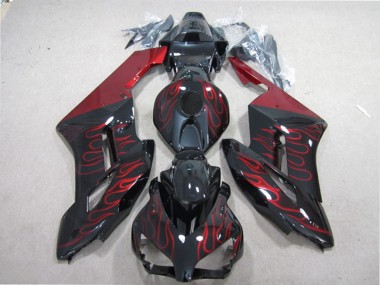 Discount 2004-2005 Glossy Black Red Flame Honda CBR1000RR Motorcycle Fairing Canada