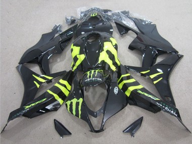 Discount 2004-2005 Glossy Black Yellow Monster Honda CBR1000RR Motorcycle Fairings Canada