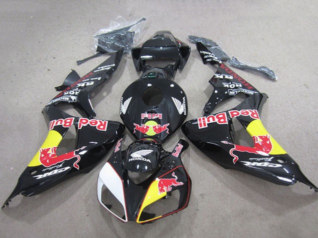 Discount 2006-2007 Glossy Black Yellow White Red Bull Honda CBR1000RR Motorcycle Fairings Canada