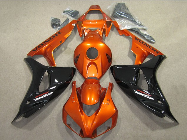Discount 2006-2007 Orange Glossy Black Honda CBR1000RR Motorcycle Fairings Canada