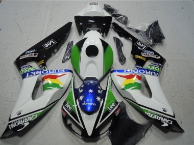 Discount 2006-2007 White Green Red Yellow Blue Glossy Black Carrera EuroBet Lee Honda CBR1000RR Motorcycle Fairings Canada