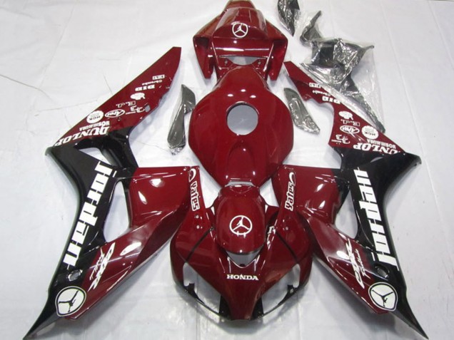 Discount 2006-2007 Maroon Red Glossy Black White Jordan Honda CBR1000RR Motorcycle Fairings Canada