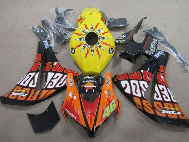 Discount 2008-2011 Yellow Orange Glossy Black Rossi Repsol 46 Honda CBR1000RR Motorcycle Fairings Canada