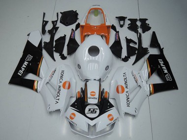 Discount 2012-2016 White Orange Glossy Black Konica Minolta 56 Honda CBR1000RR Motorcycle Fairings Canada