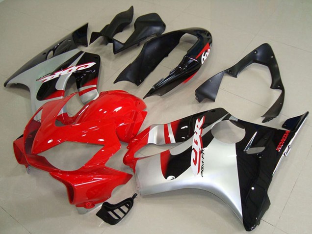 Discount 2004-2007 Silver Red Glossy Back Honda CBR600 F4i Abs Motorcycle Fairings Canada