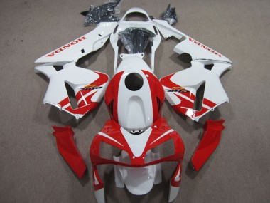 Discount 2003-2004 White Red Honda CBR600RR Motorcycle Fairings Canada