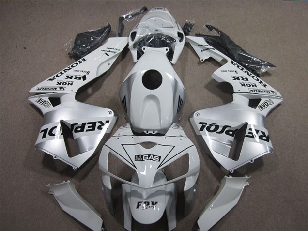 Discount 2005-2006 White Black Repsol Honda CBR600RR Motorcycle Fairings Canada