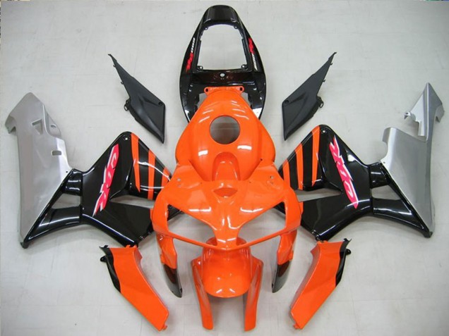 Discount 2005-2006 Orange Black Silver Honda CBR600RR Motorcycle Fairing Canada
