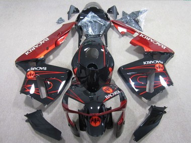 Discount 2005-2006 Glossy Black Red BACARDI Honda CBR600RR Motorcycle Fairings Canada