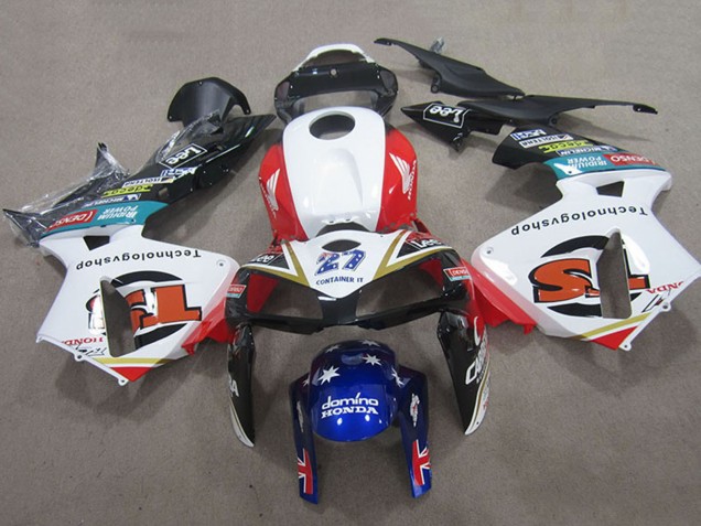 Discount 2005-2006 White Red Black Blue 27 Honda CBR600RR Motorcycle Fairings Canada