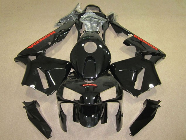 Discount 2005-2006 Glossy Black Red Honda CBR600RR Motorcycle Fairings Canada