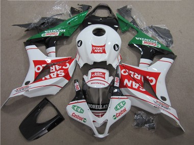 Discount 2007-2008 White Red Green San Carlo Honda CBR600RR Motorcycle Fairing Canada
