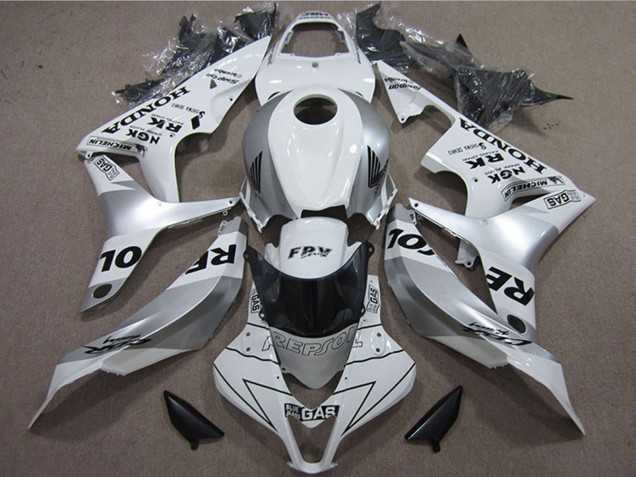 Discount 2007-2008 White Silver Black Repsol Honda CBR600RR Motorcycle Fairings Canada